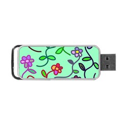 Flowers Floral Plants Portable Usb Flash (two Sides) by Bajindul