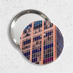 Low Angle Photography Of Beige And Blue Building 2 25  Handbag Mirrors by Pakrebo