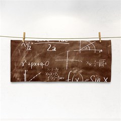 Mathematics Brown Hand Towel by snowwhitegirl