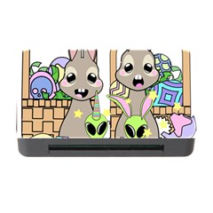 Graphic Kawaii Bunnies Memory Card Reader With Cf by Sudhe