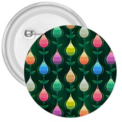 Tulips Seamless Pattern Background 3  Buttons by Simbadda