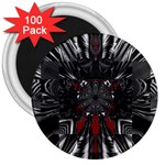 Abstract Artwork Art Fractal 3  Magnets (100 pack) Front