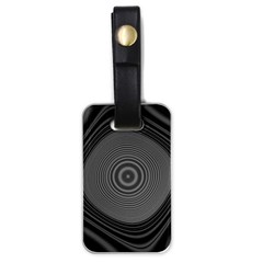 Digital Art Background Black White Luggage Tag (one Side) by Sudhe