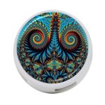 Abstract Art Fractal Creative 4-Port USB Hub (Two Sides) Front