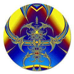 Abstract Art Design Digital Art Magnet 5  (round) by Pakrebo