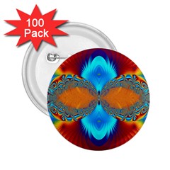 Artwork Digital Art Fractal Colors 2 25  Buttons (100 Pack)  by Pakrebo
