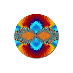 Artwork Digital Art Fractal Colors Magnet 3  (round) by Pakrebo