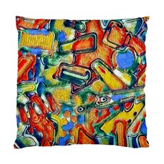 Colorful Painted Shapes                     Standard Cushion Case (two Sides) by LalyLauraFLM