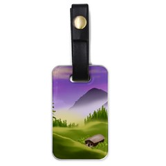 Digital Art Painting Landscape Luggage Tag (one Side) by Wegoenart