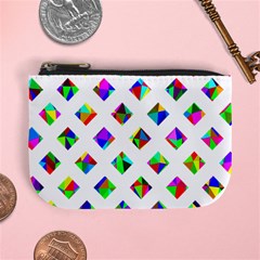 Rainbow Lattice Mini Coin Purse by Mariart