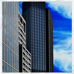 Architecture Frankfurt Houses Canvas 20  X 20  by Wegoenart