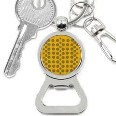 Sensational Stars On Incredible Yellow Bottle Opener Key Chain by pepitasart