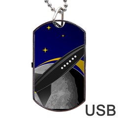 Science Fiction Sci Fi Sci Fi Logo Dog Tag Usb Flash (one Side) by Pakrebo