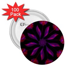 Background Purple Black Red 2 25  Buttons (100 Pack)  by Pakrebo