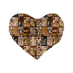 D 5 Standard 16  Premium Heart Shape Cushions by ArtworkByPatrick