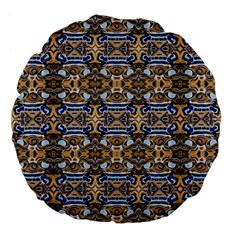 D 9 Large 18  Premium Flano Round Cushions by ArtworkByPatrick