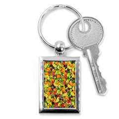 Background Pattern Structure Fruit Key Chain (rectangle) by Pakrebo
