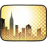 Life Urban City Scene Building Double Sided Fleece Blanket (Mini)  35 x27  Blanket Front