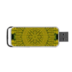Flowers In Yellow For Love Of The Nature Portable Usb Flash (one Side) by pepitasart
