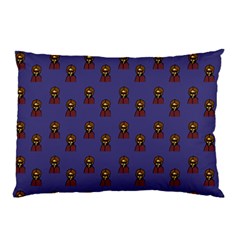 Nerdy 60s  Girl Pattern Dark Purple Pillow Case (two Sides) by snowwhitegirl