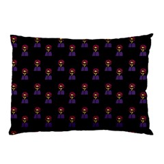 Nerdy 60s  Girl Pattern Black Pillow Case (two Sides) by snowwhitegirl