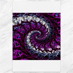 Fractal Background Swirl Art Skull Canvas 12  X 18  by Simbadda
