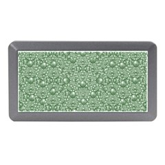 Baroque Green Pearls Ornate Bohemian Memory Card Reader (mini) by pepitasart