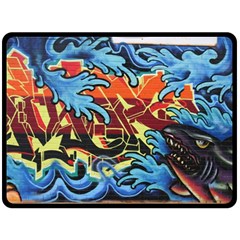 Graffiti Colourful Street Art Art Double Sided Fleece Blanket (large)  by Simbadda