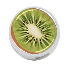 Kiwi Fruit Fresh Green Tasty Food 4-port Usb Hub (two Sides) by Simbadda