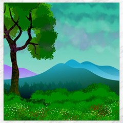 Landscape Illustration Nature Tree Canvas 12  X 12  by Simbadda