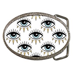 Eyes Pattern Belt Buckles by Valentinaart