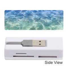 Water Blue Transparent Crystal Memory Card Reader (stick) by HermanTelo