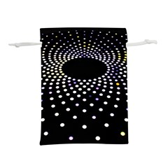 Abstract Black Blue Bright Circle Lightweight Drawstring Pouch (l) by HermanTelo