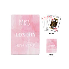 Paris, London, New York Playing Cards Single Design (mini) by Lullaby