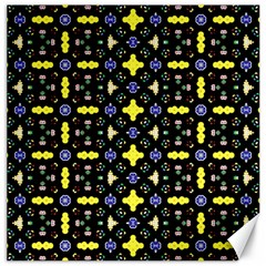 Pattern Black Background Texture Canvas 12  X 12  by Simbadda