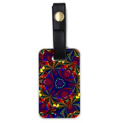 Kaleidoscope Pattern Ornament Luggage Tag (one Side) by Simbadda