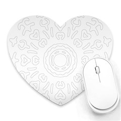 Circle Vector Background Abstract Heart Mousepads by Bajindul