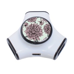 Flowers 3-port Usb Hub by Sobalvarro