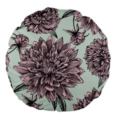 Flowers Large 18  Premium Round Cushions by Sobalvarro