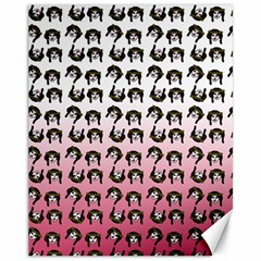 Retro Girl Daisy Chain Pattern Canvas 11  X 14  by snowwhitegirl