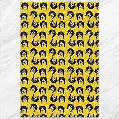 Retro Girl Daisy Chain Pattern Yellow Canvas 12  X 18  by snowwhitegirl