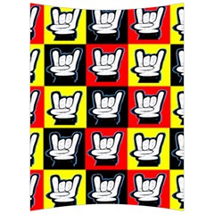 Sign Of The Horns 3c Back Support Cushion by ArtworkByPatrick