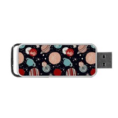 Space Galaxy Pattern Portable Usb Flash (two Sides) by Vaneshart