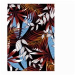Trending Abstract Seamless Pattern With Colorful Tropical Leaves Plants Black Large Garden Flag (Two Sides) Back