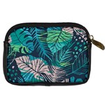 Seamless Abstract Pattern With Tropical Plants Digital Camera Leather Case Back