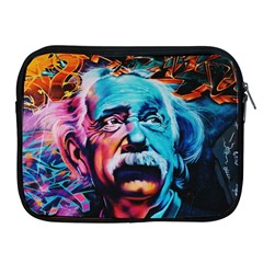 Albert Einstein Retro Wall Graffiti Blue Pink Orange Modern Urban Art Grunge Apple Ipad 2/3/4 Zipper Cases by genx