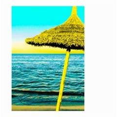 Pop Art Beach Umbrella  Small Garden Flag (two Sides) by essentialimage