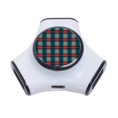 Pattern Texture Plaid 3-port Usb Hub by Mariart