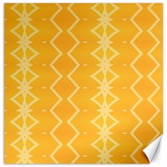 Pattern Yellow Canvas 12  X 12  by HermanTelo