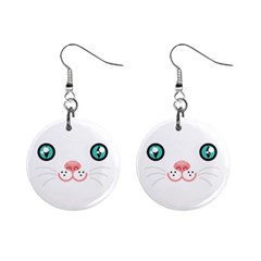 Cute Cat Mini Button Earrings by trulycreative